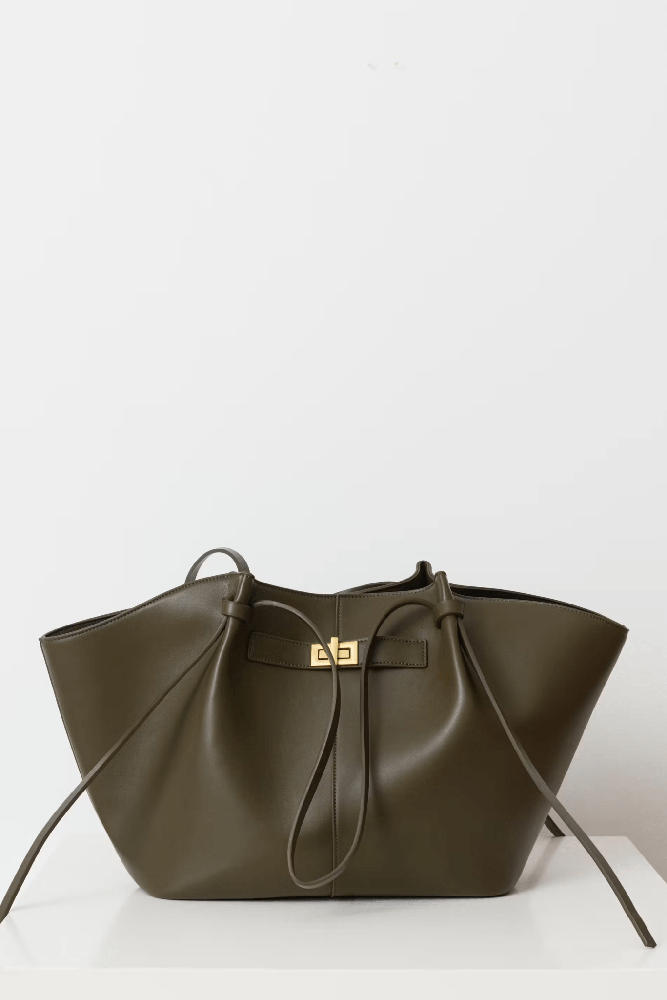 Premium vegansk læder oversized shopper taske | Lersk