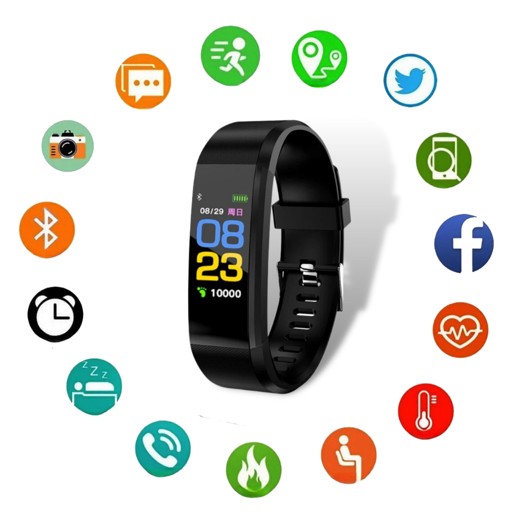 VitaWatch Senior Smartwatch mit Gesundheitsmonitor und großem LED-Bildschirm für Senioren und ältere Menschen | Lersk