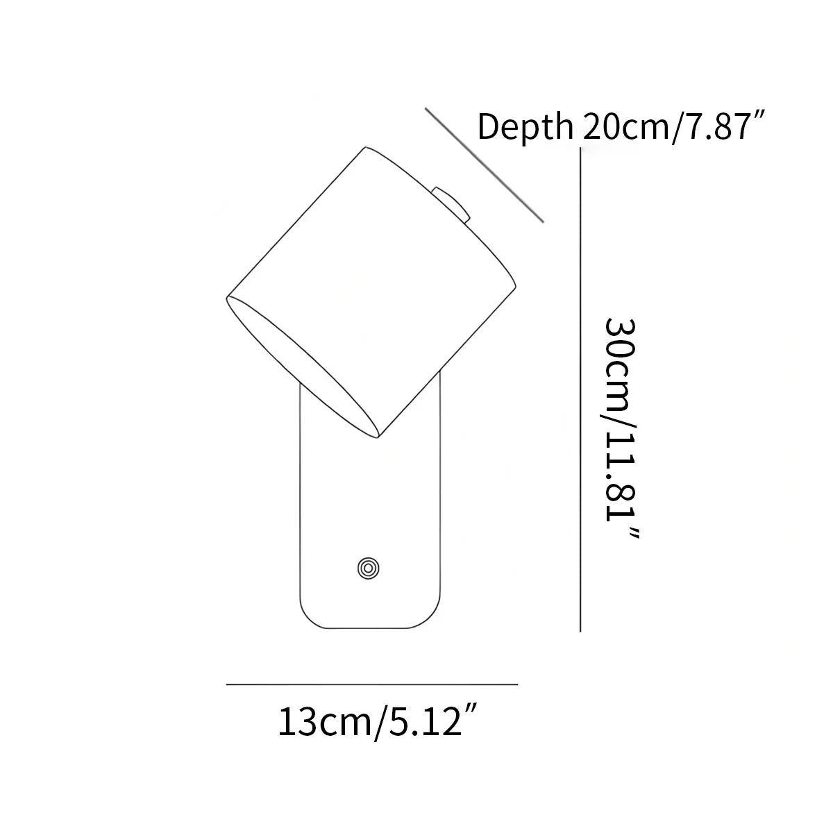 Lámpara de pared cilíndrica giratoria | Lersk