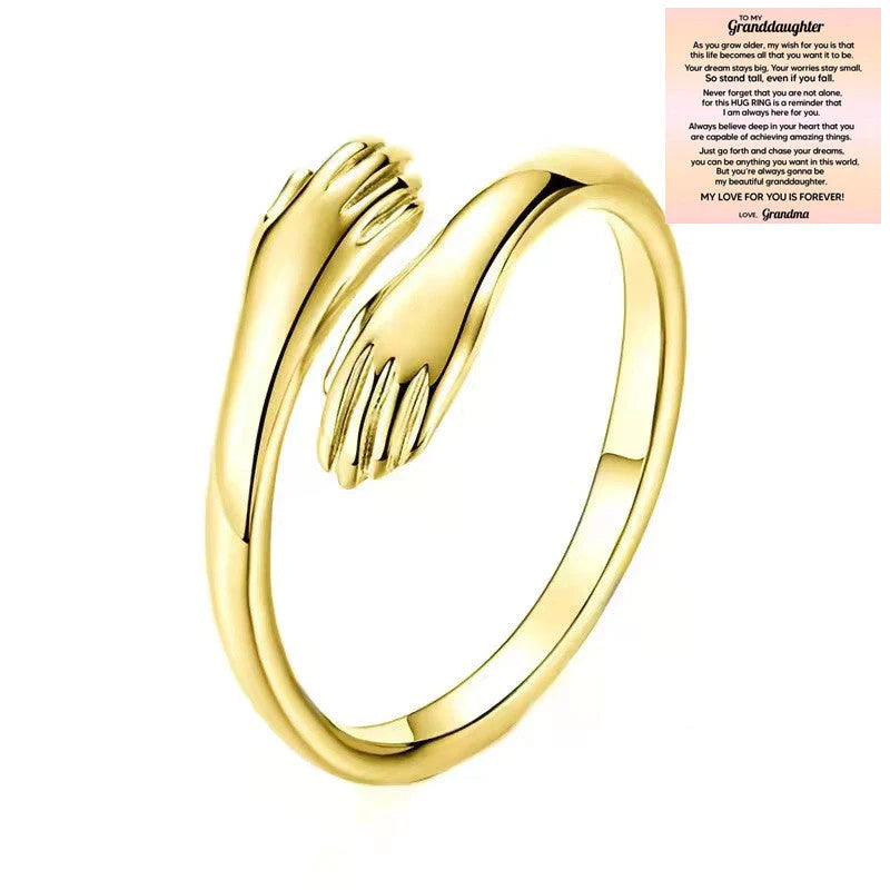 Hug Ring – Bestes Geschenk für geliebte Menschen, ein einfaches und dennoch elegantes Accessoire, das Bindung und Dankbarkeit feiert | Lersk