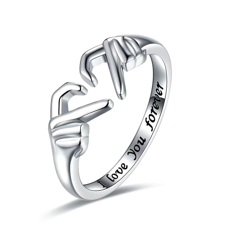Hug Ring – Bestes Geschenk für geliebte Menschen, ein einfaches und dennoch elegantes Accessoire, das Bindung und Dankbarkeit feiert | Lersk