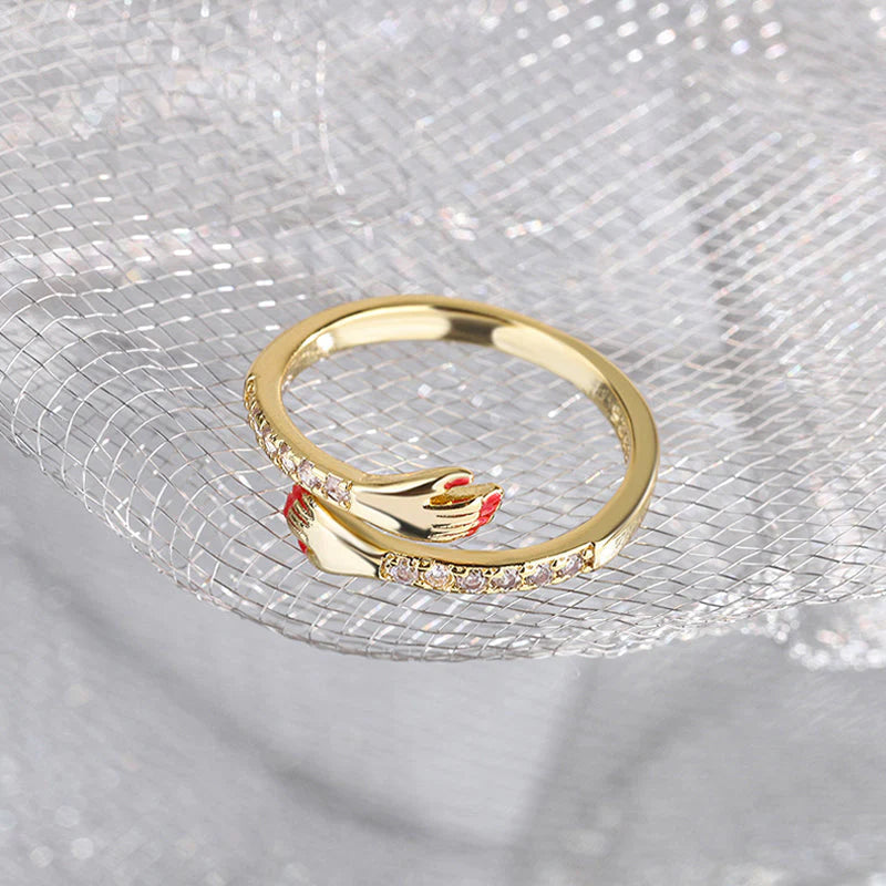 Hug Ring – Bestes Geschenk für geliebte Menschen, ein einfaches und dennoch elegantes Accessoire, das Bindung und Dankbarkeit feiert | Lersk