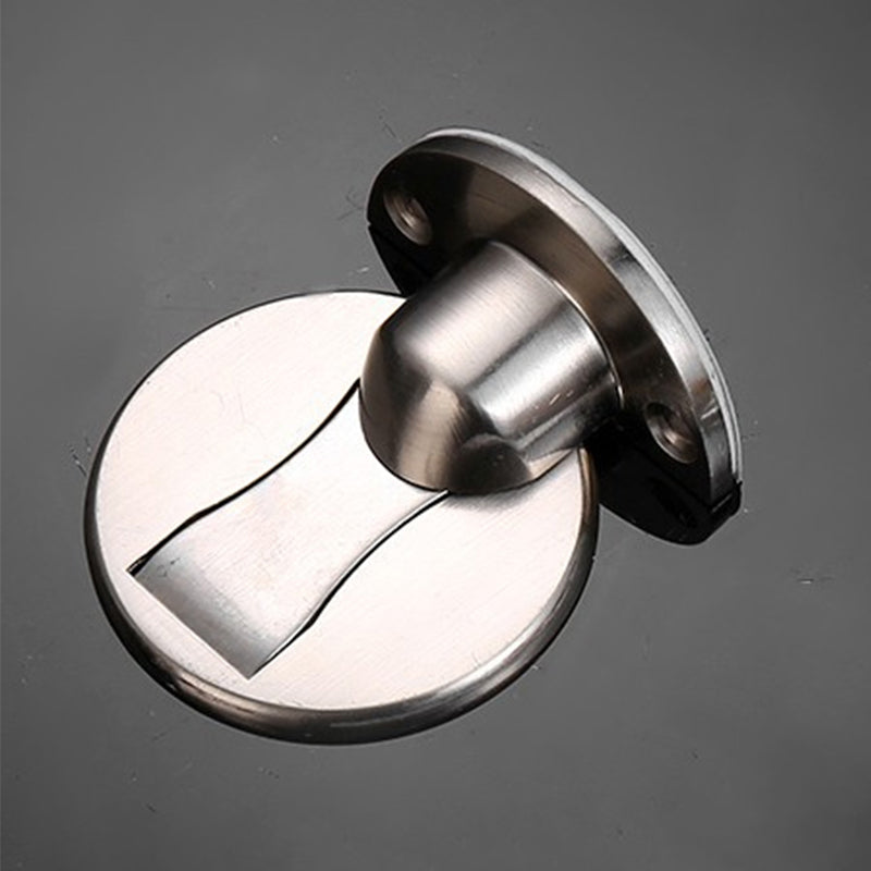 Invisible Magnetic Door Stop In Stainless Steel With Magnetic Catch And Mounting Plate | Lersk