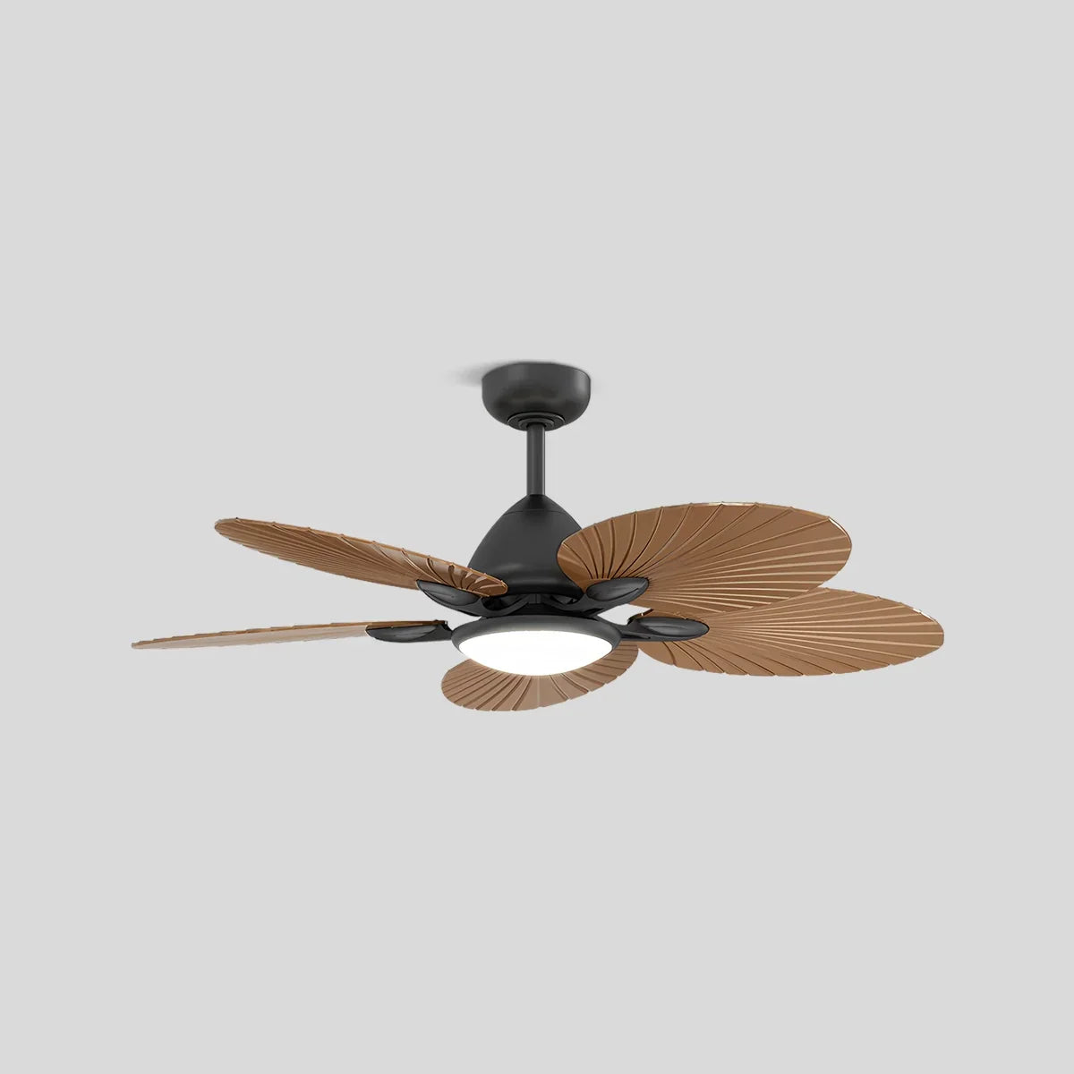 Ventilador de techo de hoja de palma de 5 aspas con luz | Lersk