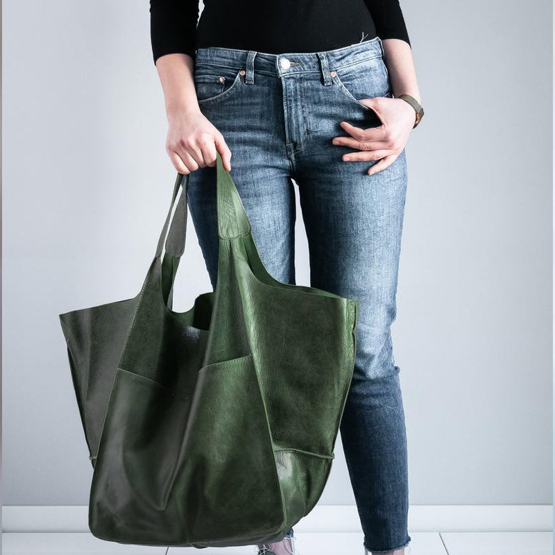 Übergroße Leder-Wochenendtaschen für Reisen und den täglichen Gebrauch an Wochenenden und Kurztrips | Lersk