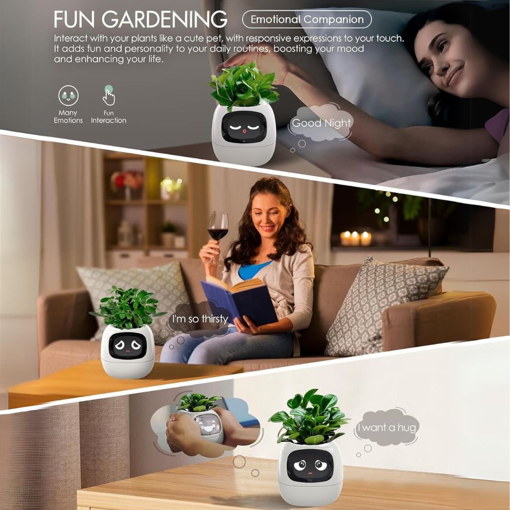 LeafNova Smart Plante med 70 animationer og Alexa-forbindelse | Lersk