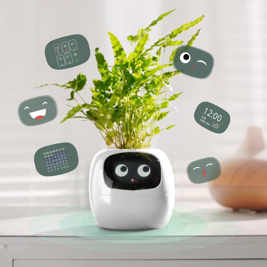 Ivy Smart Pflanzentopf mit Gestensteuerung, Pflanzenbegleiter für Pflanzenliebhaber, Alexa | Lersk