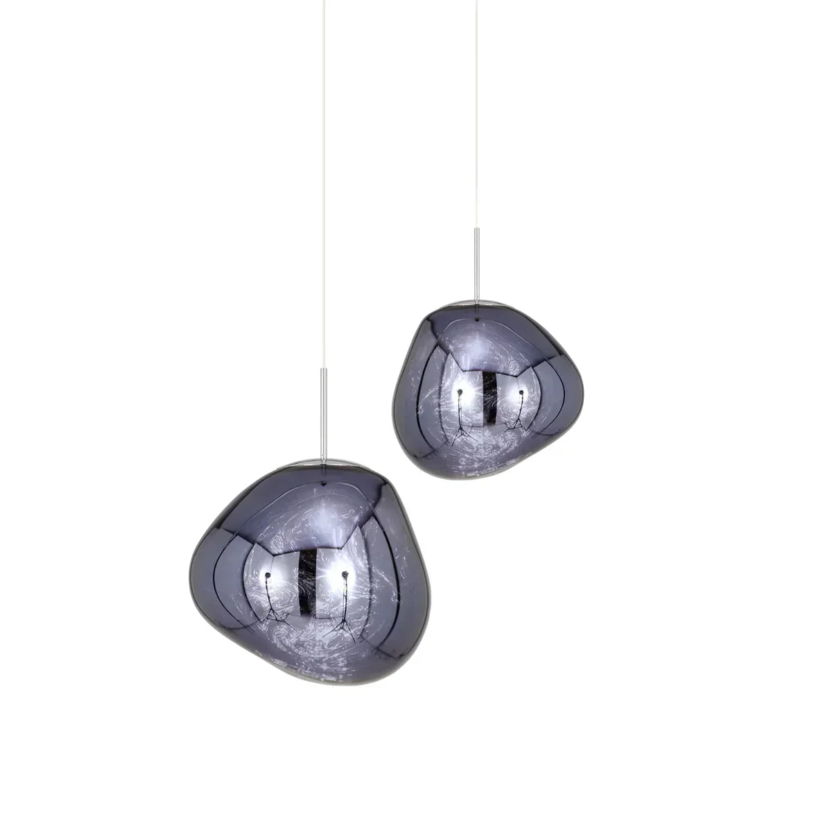 Lampade a sospensione AstraLuma Lava con finitura in vetro a quattro colori | Lersk