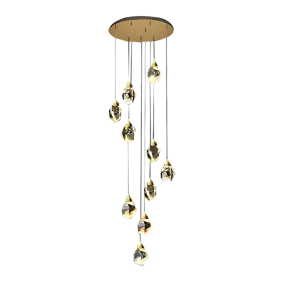 Astrae | Spiral Crystal Droplet Elegant Pendant Chandelier | Lersk