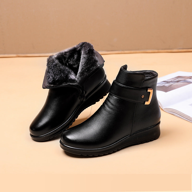 Bottes chevilles doublées de fourrure NyraVale pour femmes, chaleur confortable et style quotidien | Lersk