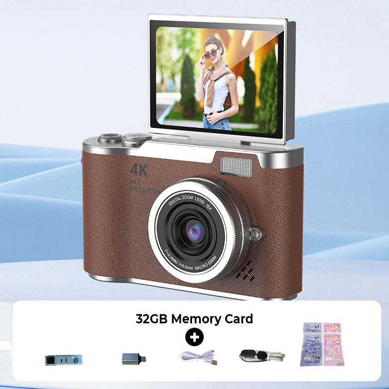 4K HD Flip-Screen Digital Camera For Capturing Sharp Photos And Smooth High-Definition Video | Lersk