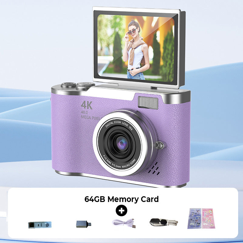 4K HD Flip-Screen Digital Camera For Capturing Sharp Photos And Smooth High-Definition Video | Lersk
