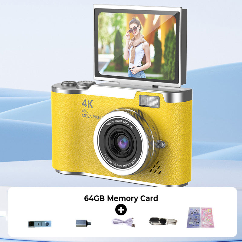 4K HD Flip-Screen Digital Camera For Capturing Sharp Photos And Smooth High-Definition Video | Lersk