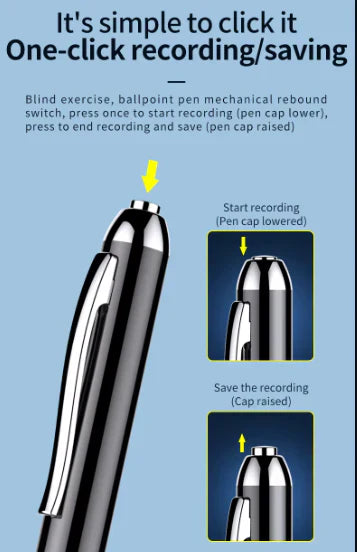Auralis Hidden Voice Recorder Pen With Voice Activation for Meetings | Lersk