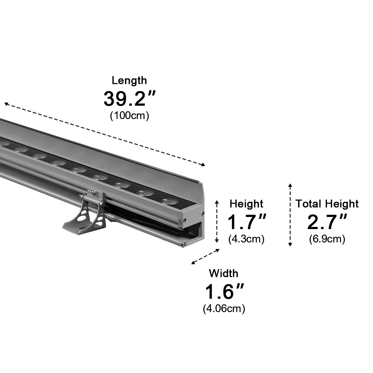 LumaWave LED Wall Washer Lights Dimmable Waterproof Aluminum for Outdoors | Lersk