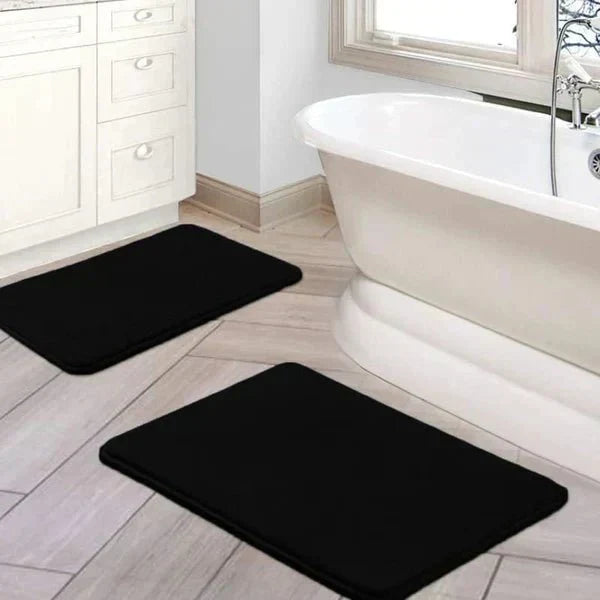 Nova Velvet Bath Mat Absorbent Non Slip Quick Dry Rug