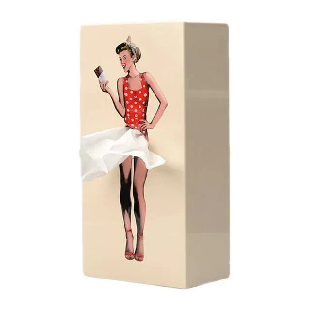 Kevara Keepsake | Holz-Box für Taschentücher mit Vintage-Kleid-Designs | Lersk