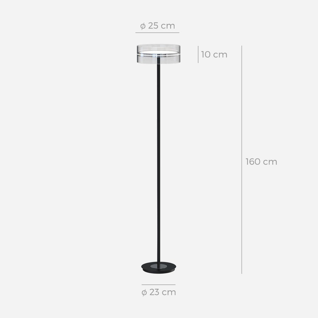Lampe murale AureaLume | Éclairage contemporain en verre et métal | Lersk