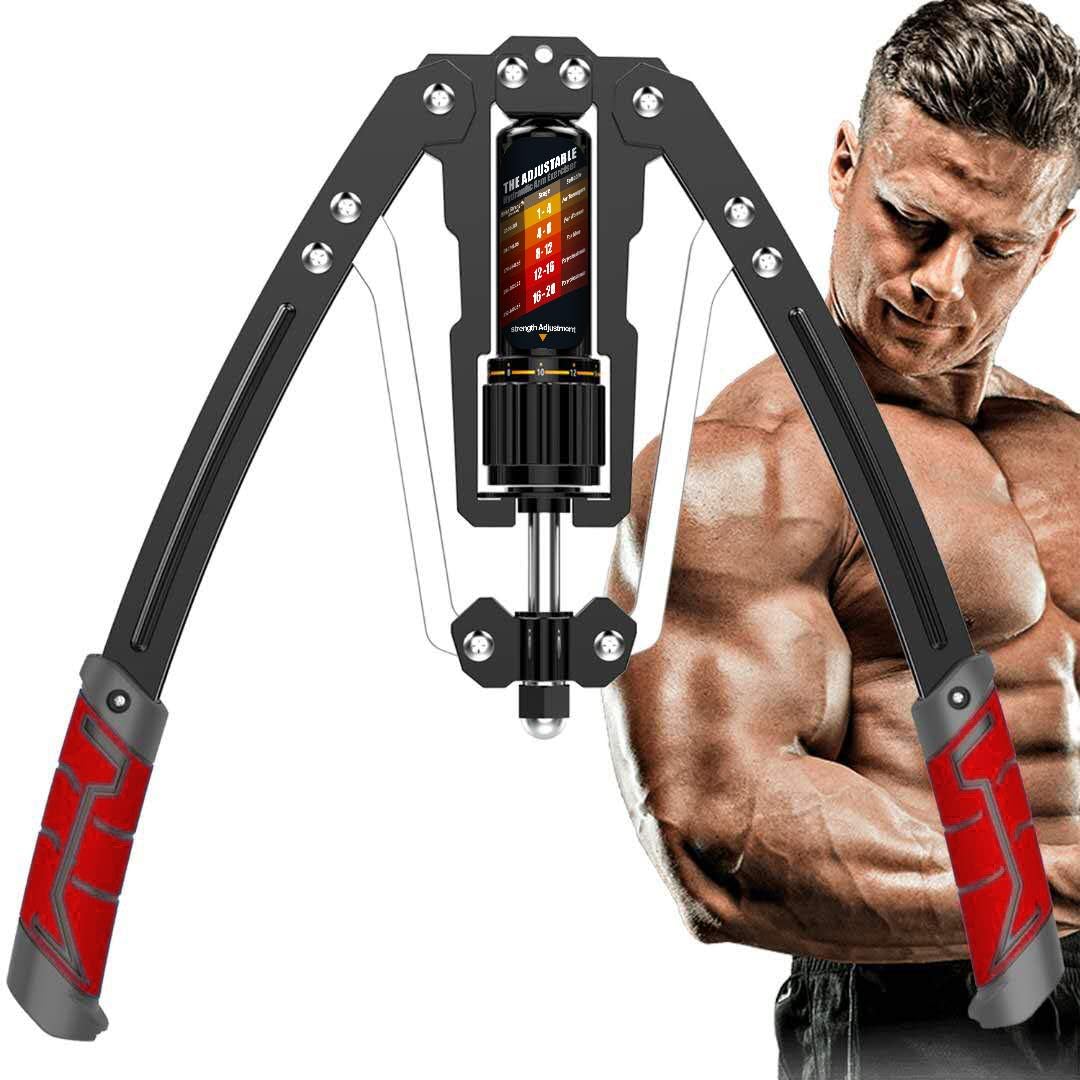 TwisterPro Adjustable Hydraulic Arm Trainer - 10 To 200 Kg Resistance For Arms, Chest And Shoulders | Lersk