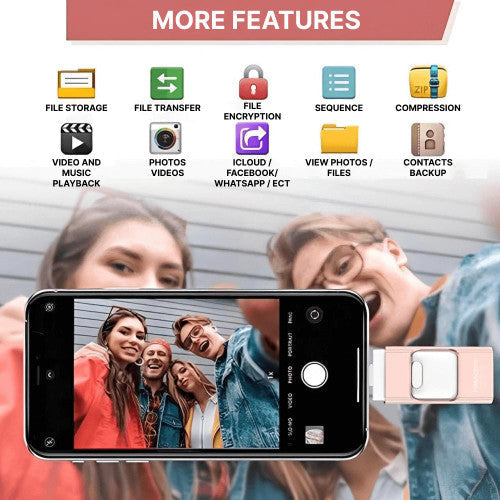 NexPort 128GB 4v1 USB disk pro iPhone a Android | Lersk