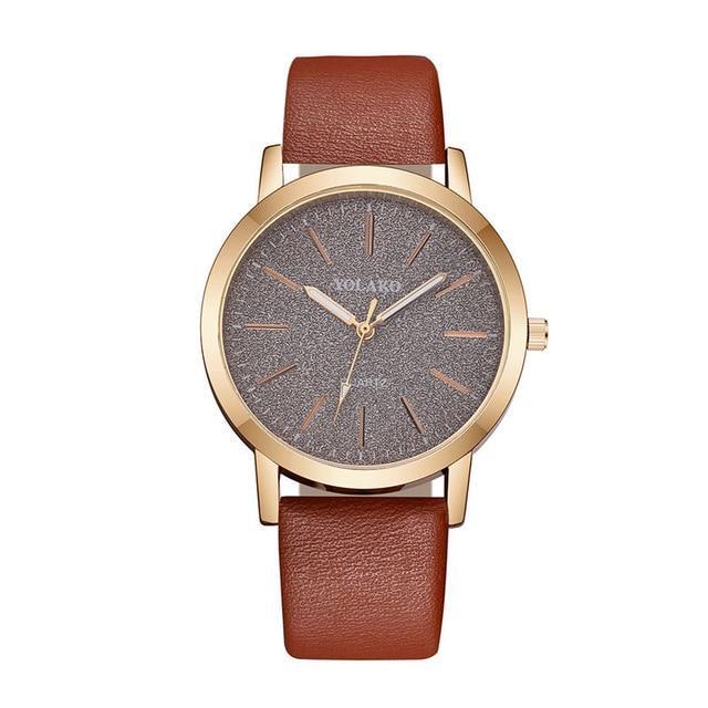 IcoolGadgets Geneva Faux Leather Analog Quartz Wrist Watch For Women Elegant Gift | Lersk