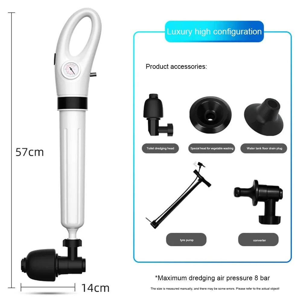 HydraHero | Rapid Acting Toilet Plunger And Drain Unblocker | Lersk