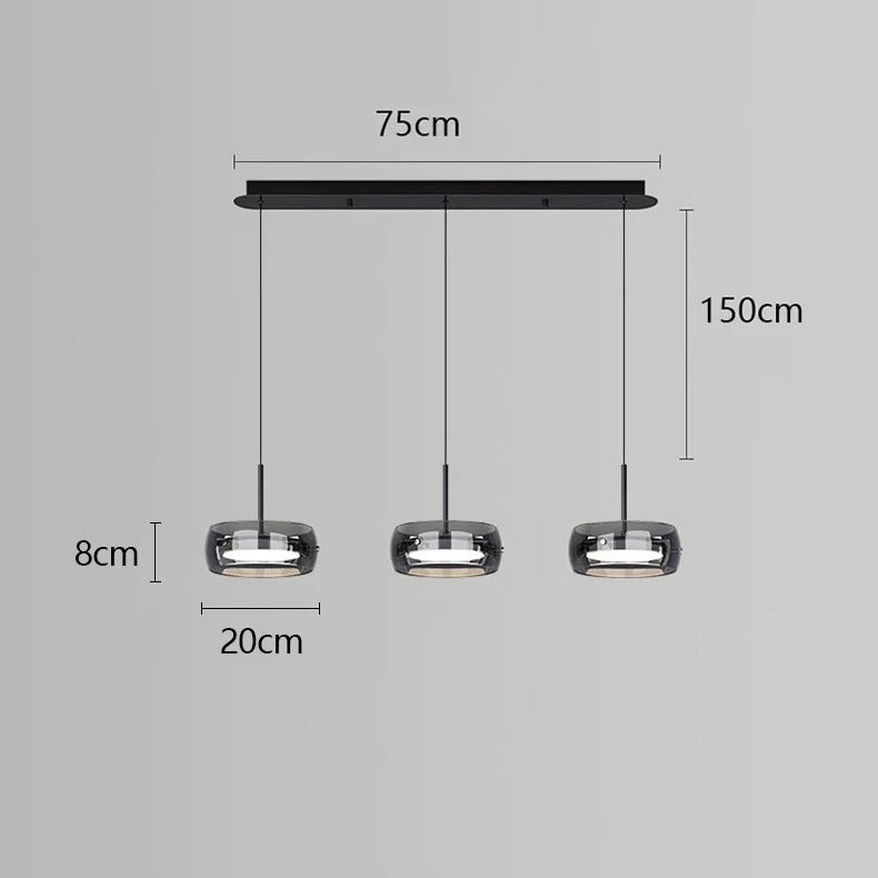 Vellin | Clear Glass Pendant Light | Lersk