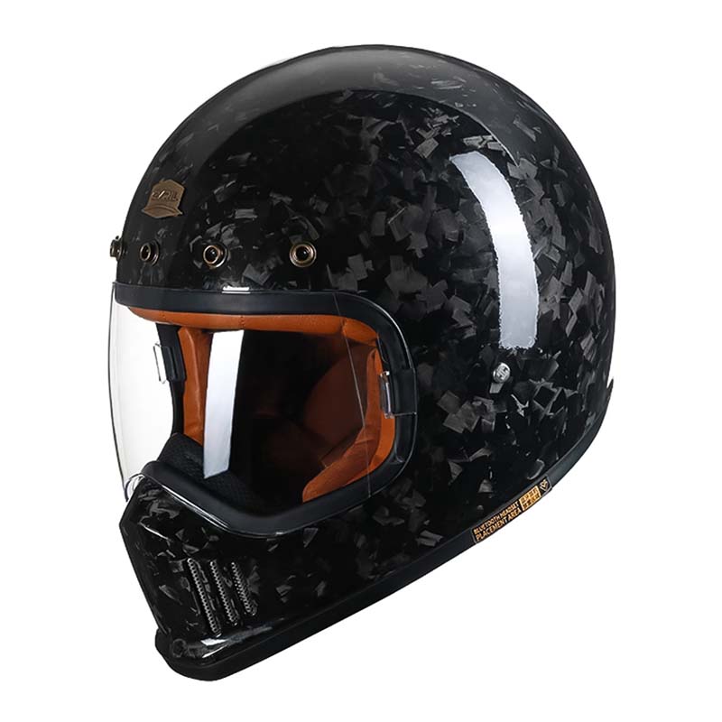 Carbon Fiber Full Face Motorcycle Helmet For Riders DOT ECE Approved | Lersk