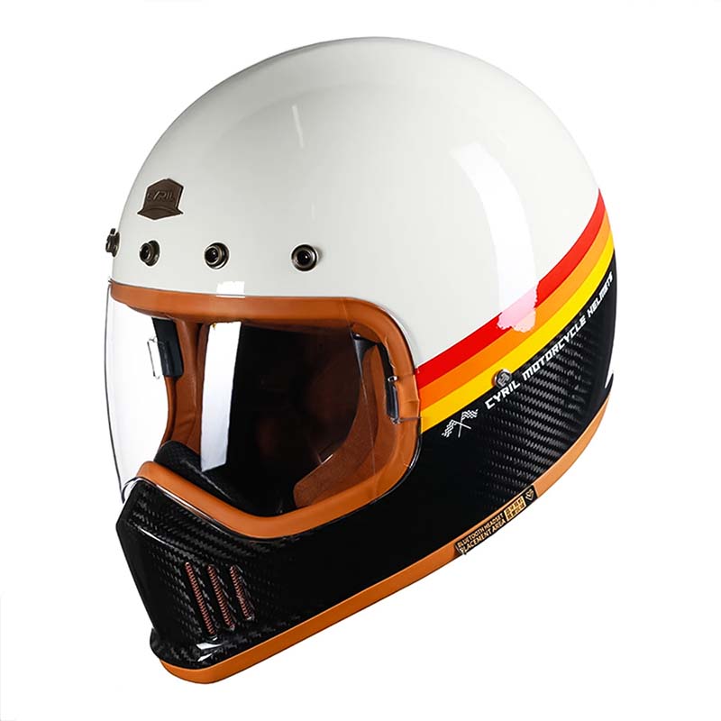 Carbon Fiber Full Face Motorcycle Helmet Premium DOT ECE Approved For Riders | Lersk