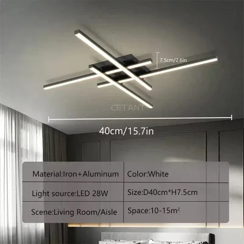 AuroraArc LED Ceiling Light With Soft Glow Energy Saving 30 40 50 cm Diameters