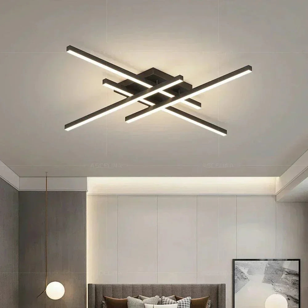 AuroraArc LED loftlampe med blødt skær energibesparende 30 40 50 cm diameter | Lersk