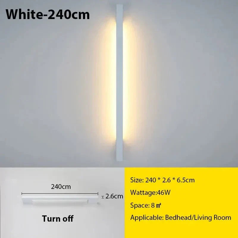 Nexora Slim LED-Wandlampe mit dimmbarem Licht für Wohnzimmer und Schlafzimmer | Lersk