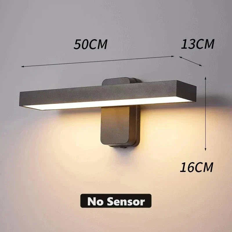 Auron IP65 czujnik ruchu PIR zewnętrzna lampa ścienna, obrotowa | Lersk