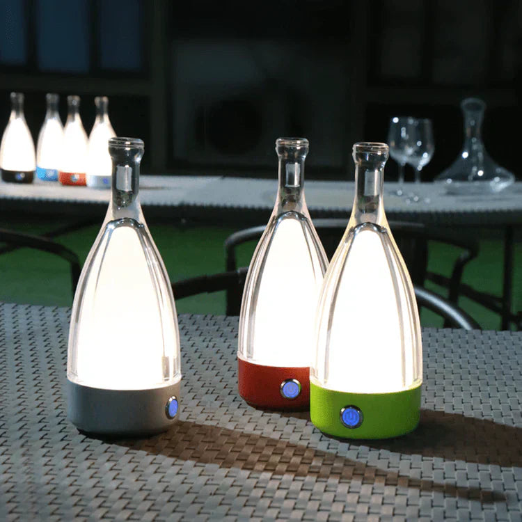 LumaVine Lampada Decorativa Ricaricabile per Bottiglia di Vino Ambiente | Lersk
