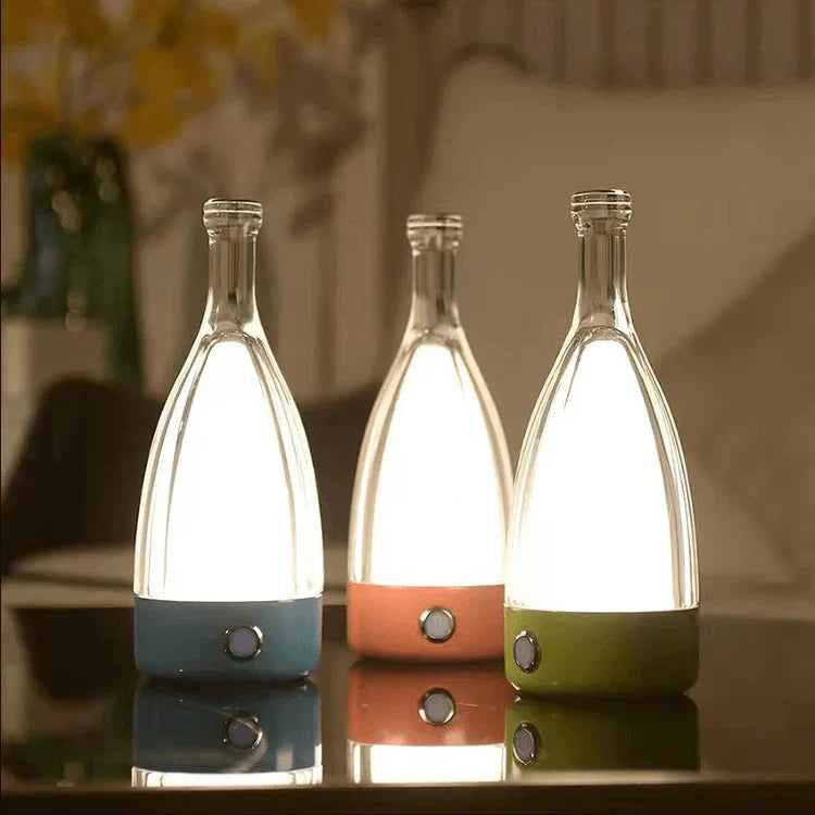 LumaVine Lampada Decorativa Ricaricabile per Bottiglia di Vino Ambiente | Lersk