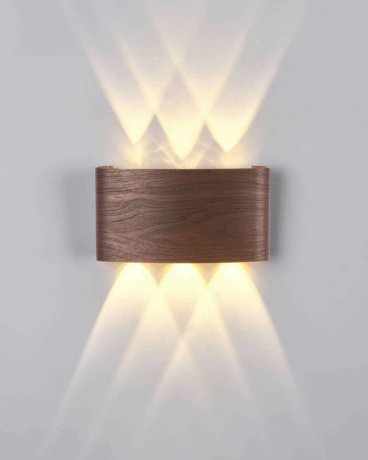 LumaVerde Woodgrain LED Outdoor Sconce Weather-Resistant