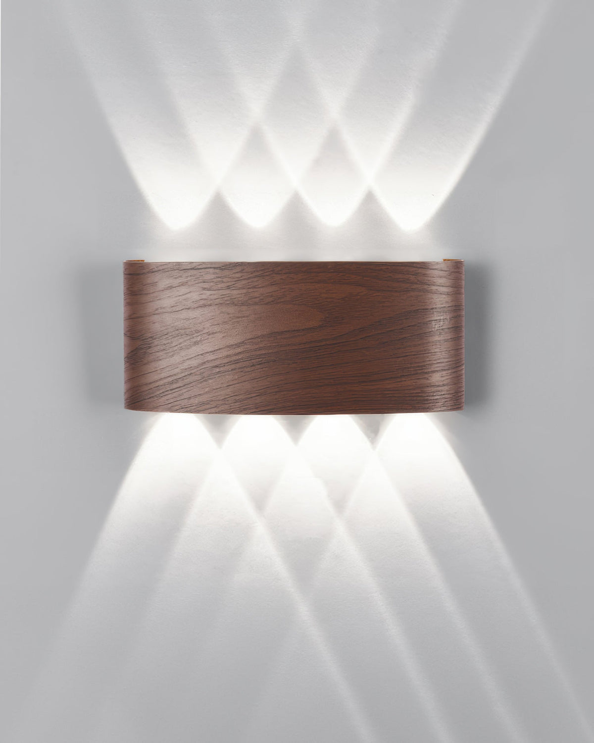 LumaVerde Woodgrain LED Outdoor Sconce Weather-Resistant
