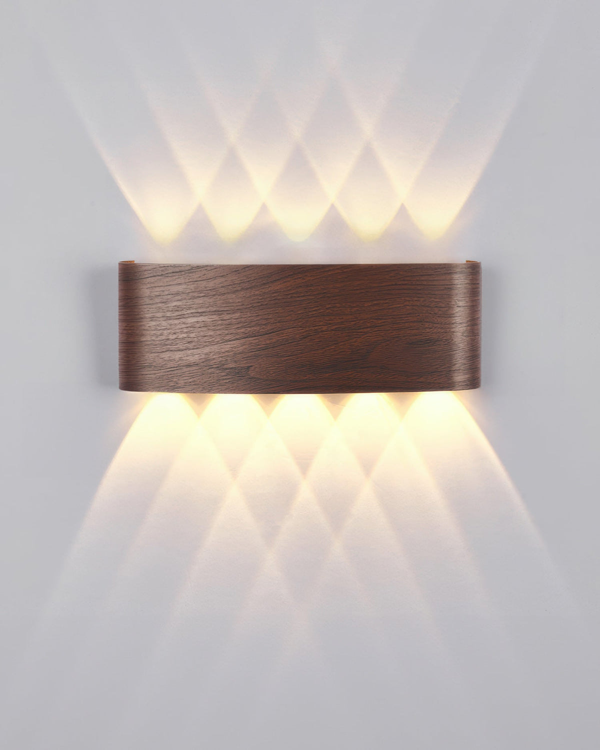 LumaVerde Woodgrain LED Outdoor Sconce Weather-Resistant