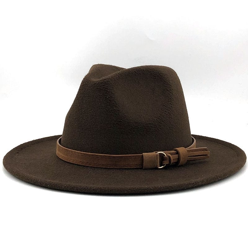 Eridian Fedora klobouk s koženým páskem | Lersk