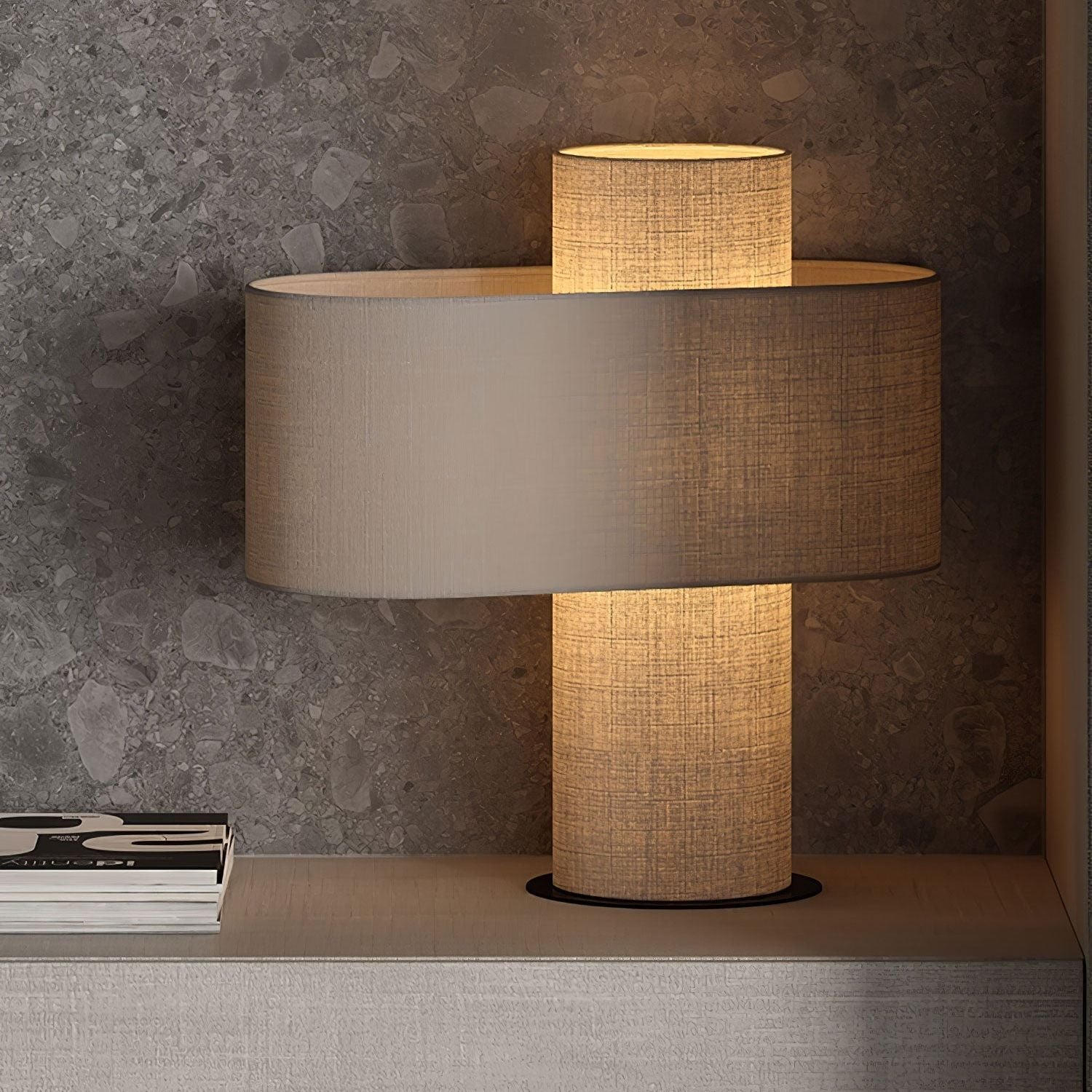 Aurelia Glow bordlampe med blødt, varmt stemningslys | Lersk