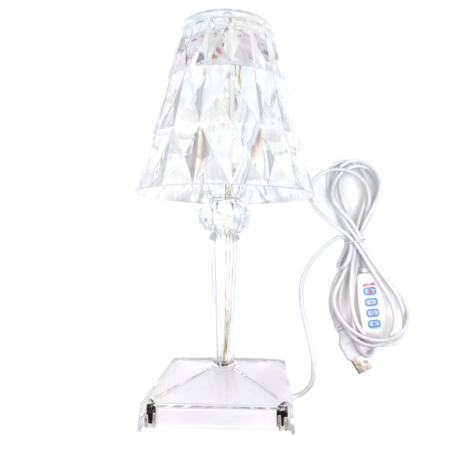 Touch Sensor Crystal Table Lamp For Romantic And Elegant Mood Lighting In Bedroom | Lersk