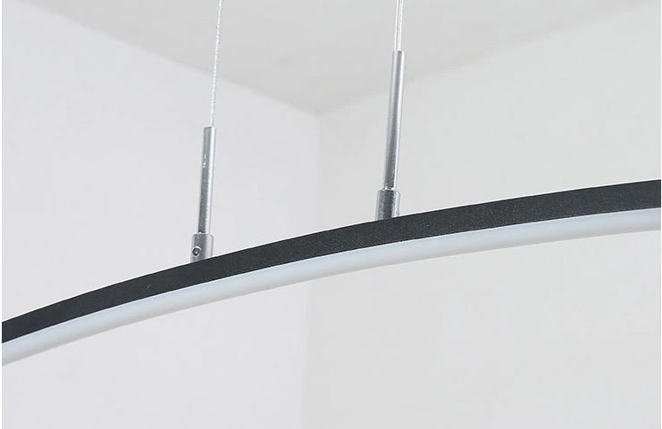 LumenNova Curve Pendant Lamp With Warm Ambient LED Glow | Lersk