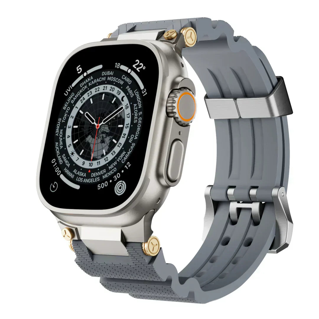 ArloGear silikonový řemínek v mechanickém stylu pro Apple Watch