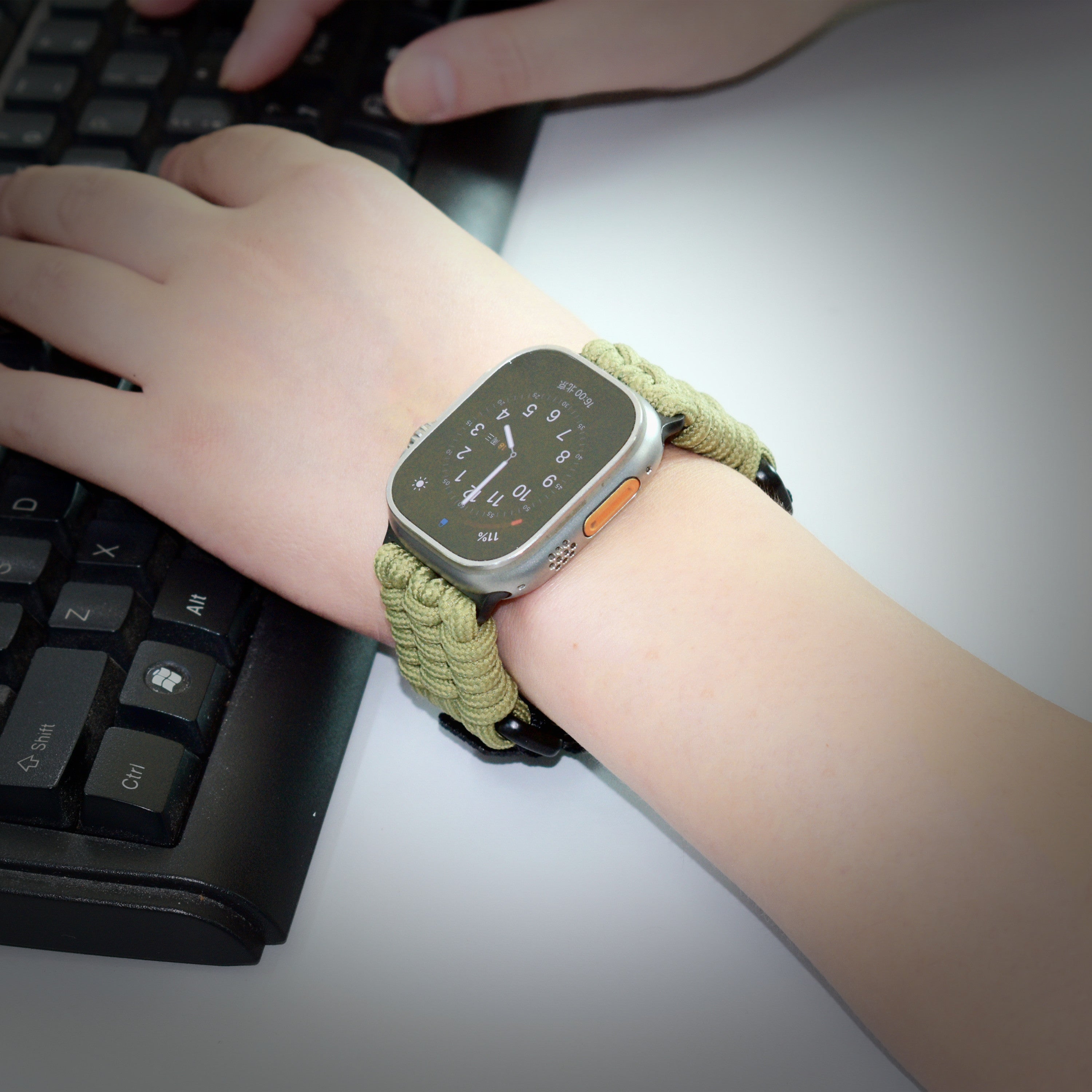 TrailMate udendørs vævet nylonrem til Apple Watch | Lersk