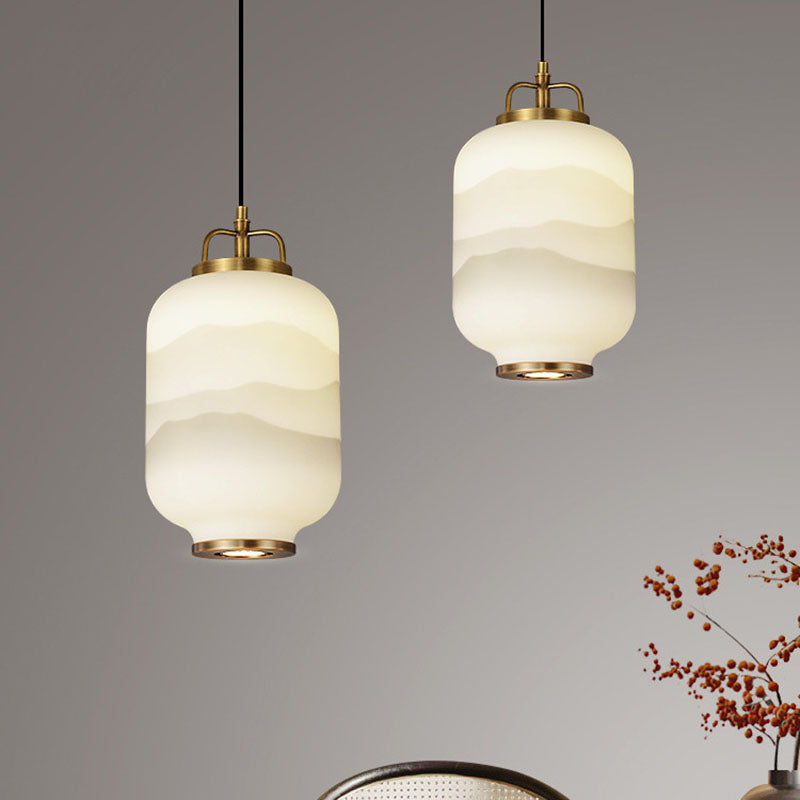 Frosted Glass Pendant Light For Contemporary Ceiling Lamp | Lersk