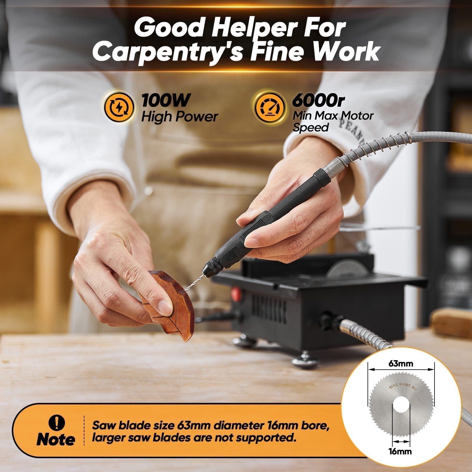 AxenPro Mini Multi-Function Table Saw For DIY Cutting | Lersk