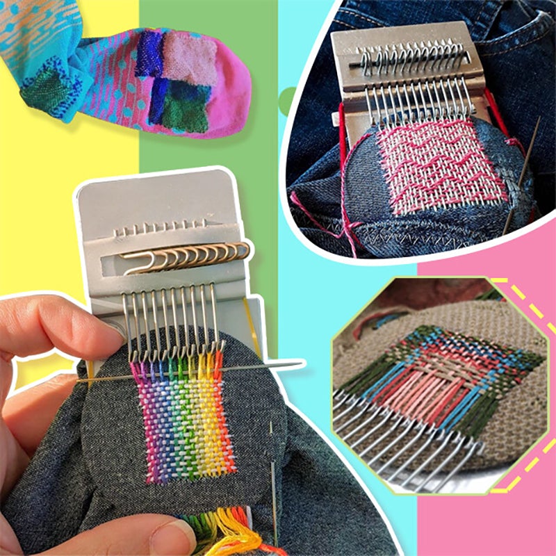 Essential Darning Weaving Loom Kit For Household Sewing And Delicate Repairs Everyday | Lersk