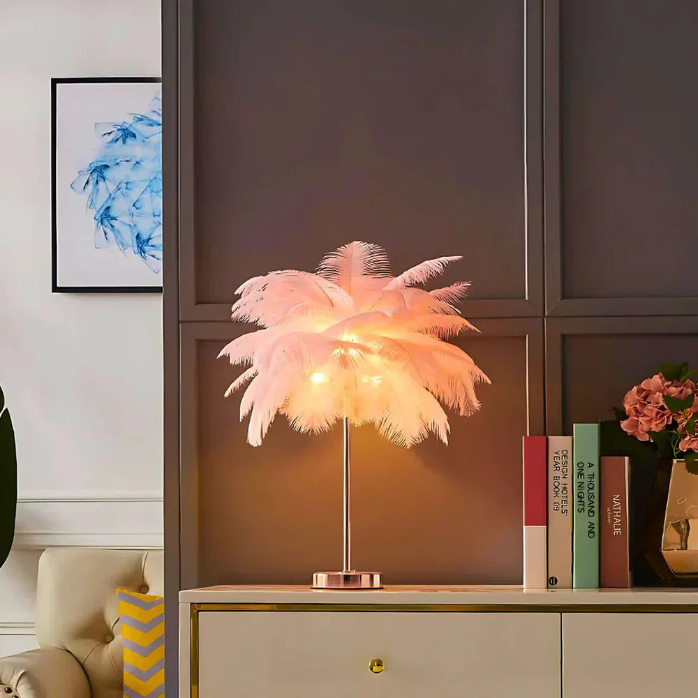 Aurora Feather Lamp Ambientní Měkké Světlo pro Milovníky Domácí Dekorace | Lersk