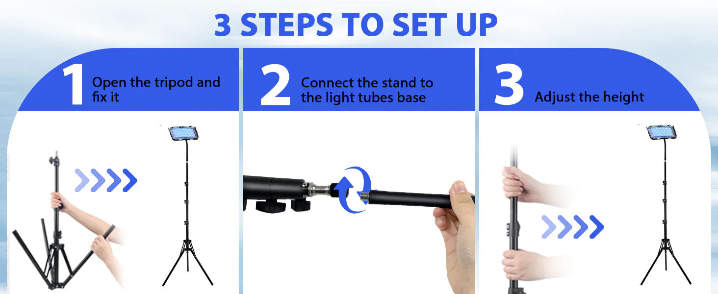 Portable UV Tanning Lamp with Adjustable Stand for Full Body Sessions