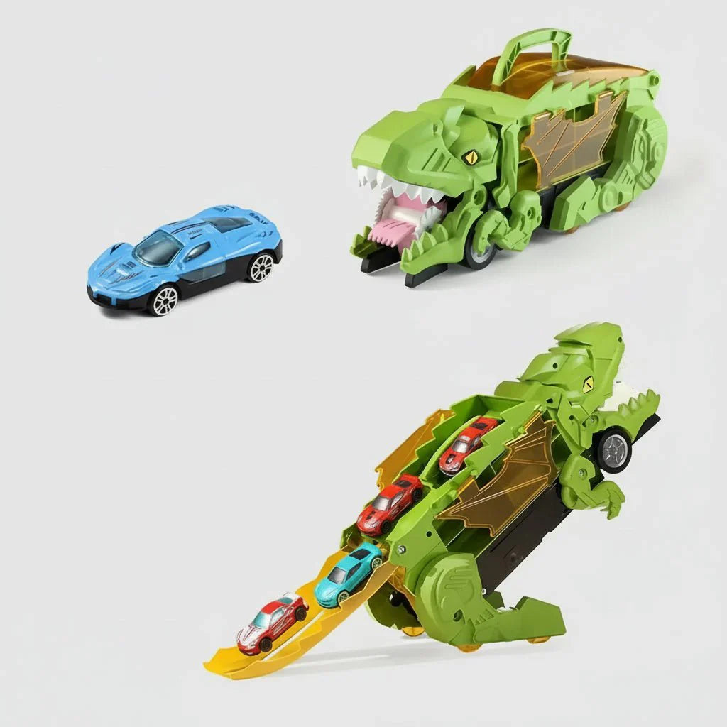 Dinosaur Car Play Truck Kit With Toy Cars And Racetracks | Lersk